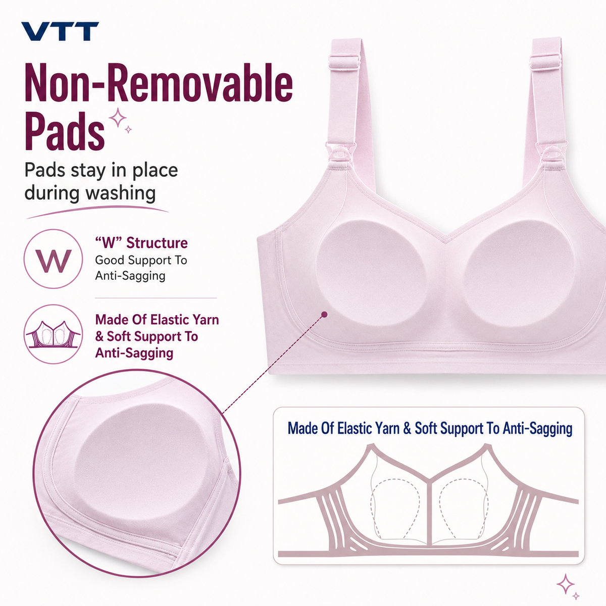 VTT Nursing Air Bra | Maternity & Breastfeeding Bra
